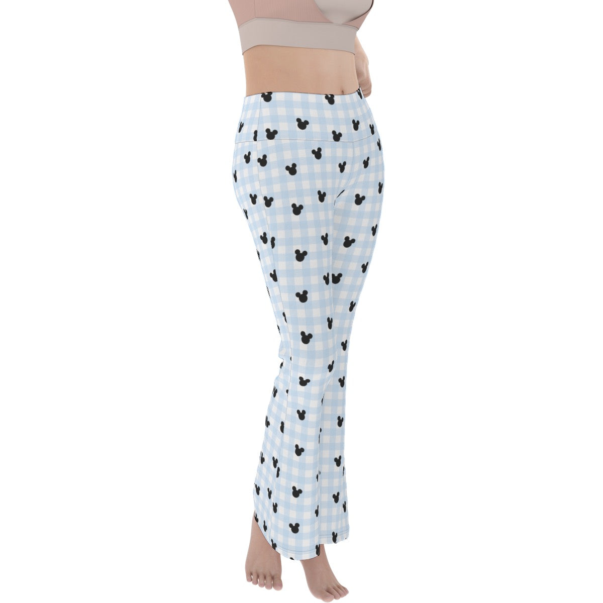 Light Blue Women's Flare Yoga Pants