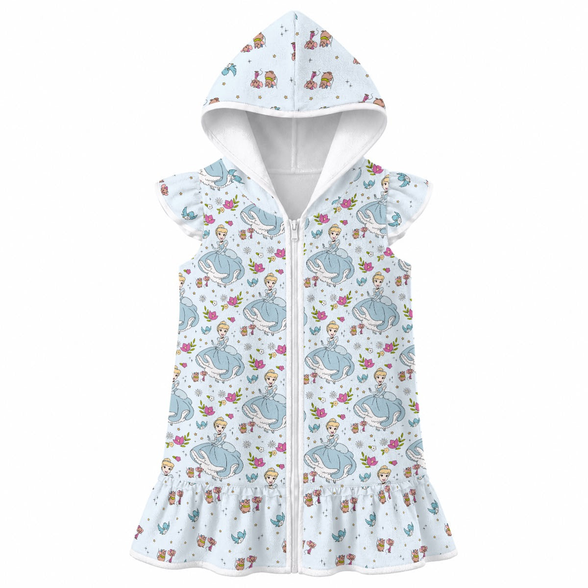 Cindy Girls' Hooded Beach Cover-Up