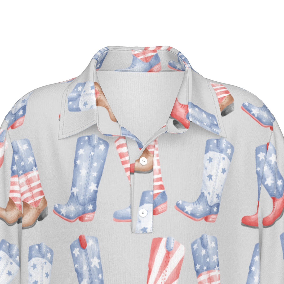 Patriotic Boots Boy’s Polo Collar Jersey |210GSM