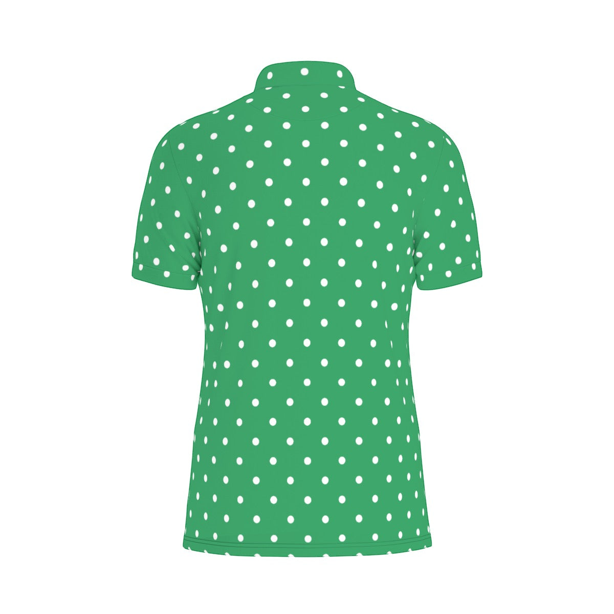 Green Dots Men's Stretch Collar Polo Shirt