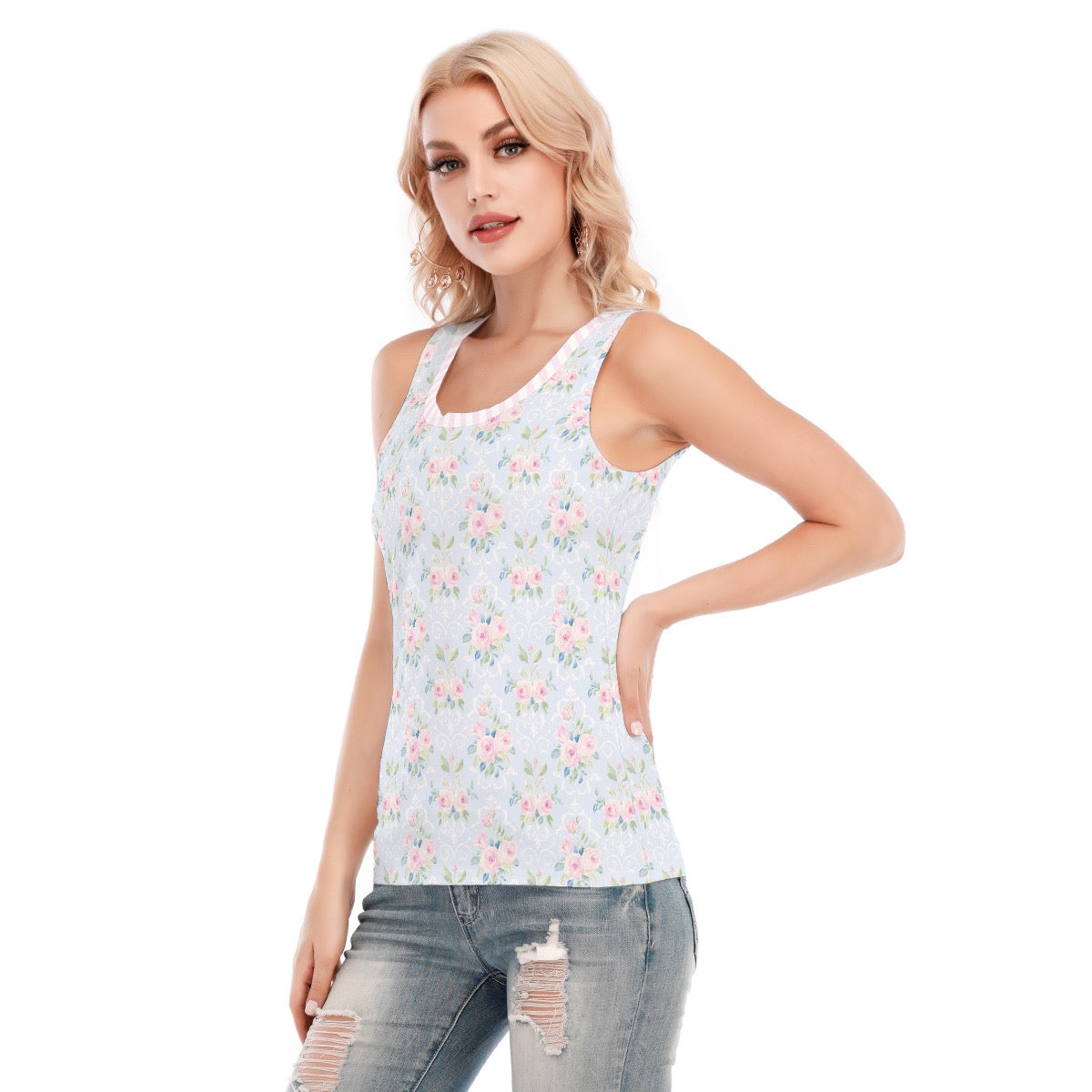 Rose Women's Skinny Sport Tank Top