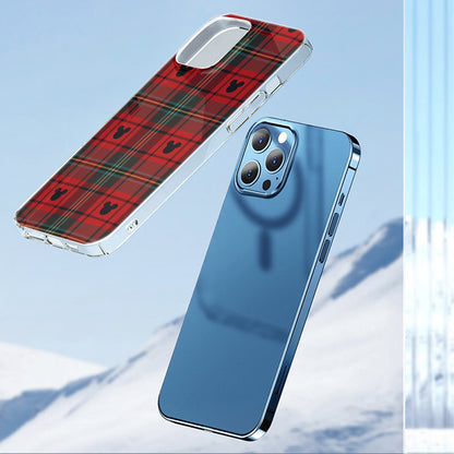 Christmas Plaid MM iPhone 14 15 Series Mobile Phone Case