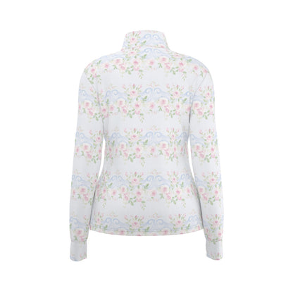 Grandmillenial Roses Women's Long Sleeve Thumbhole Jacket
