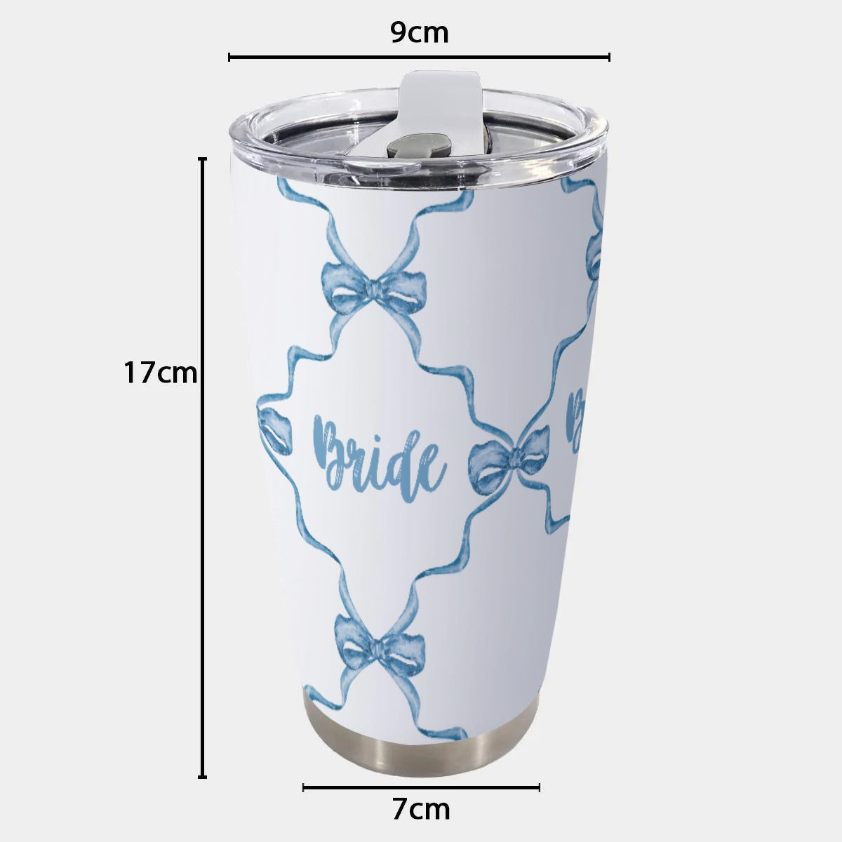 Bow Trellis Bride [white] Tumbler 20oz