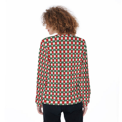 MM Christmas Plaid Women's Sweater