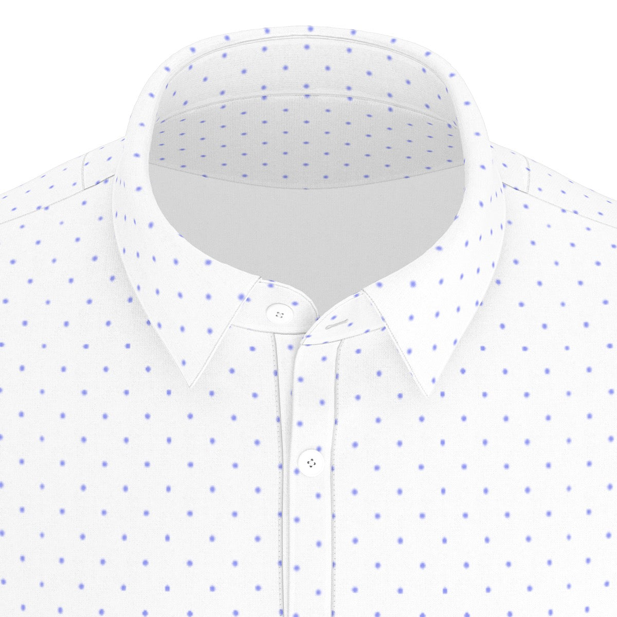 Charlotte Dot Men's Stretch Collar Polo Shirt