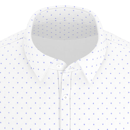 Charlotte Dot Men's Stretch Collar Polo Shirt