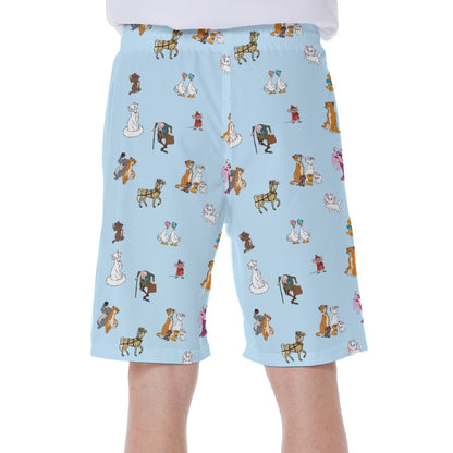 Cats Men's Beach Shorts With Side Pocket
