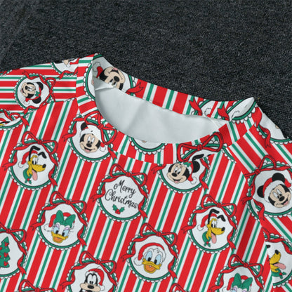 Classic Christmas Frames Men's Raglan Sleeve Pajama Set