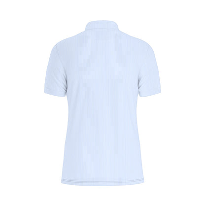 Blue Stripe Hawks Men's Stretch Collar Polo Shirt