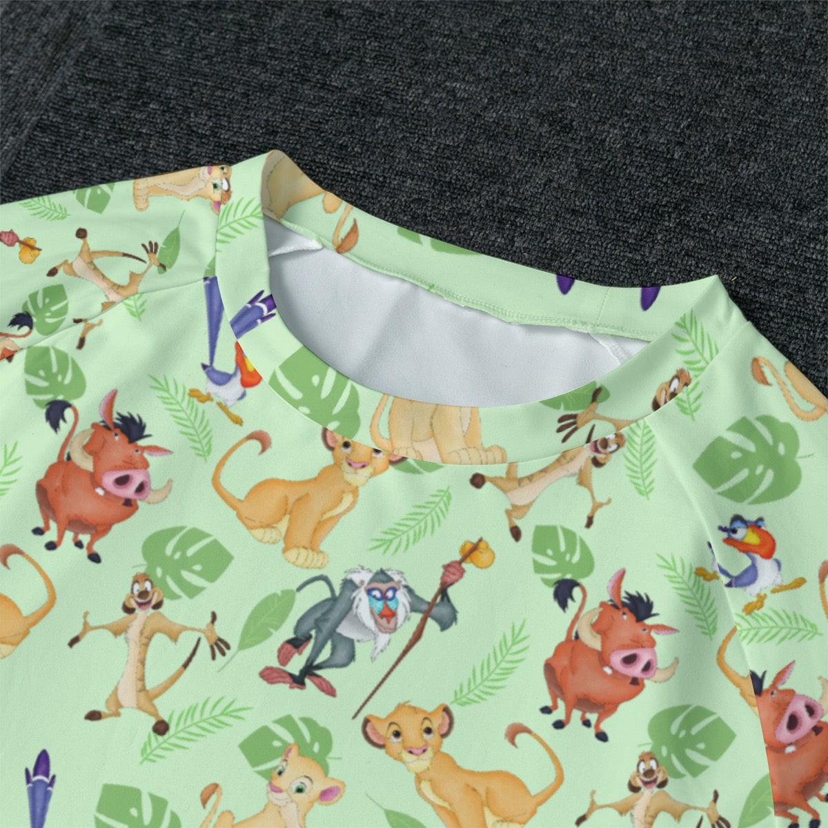 King of the Savannah Men's Raglan Sleeve Pajamas With Wide Ankles
