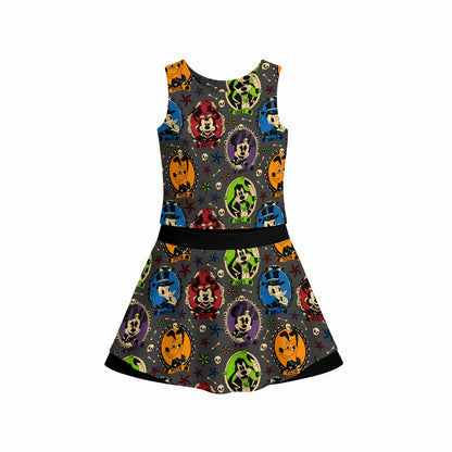 Not So Spooky Cameos Girl's Sports Tank & Skort Set