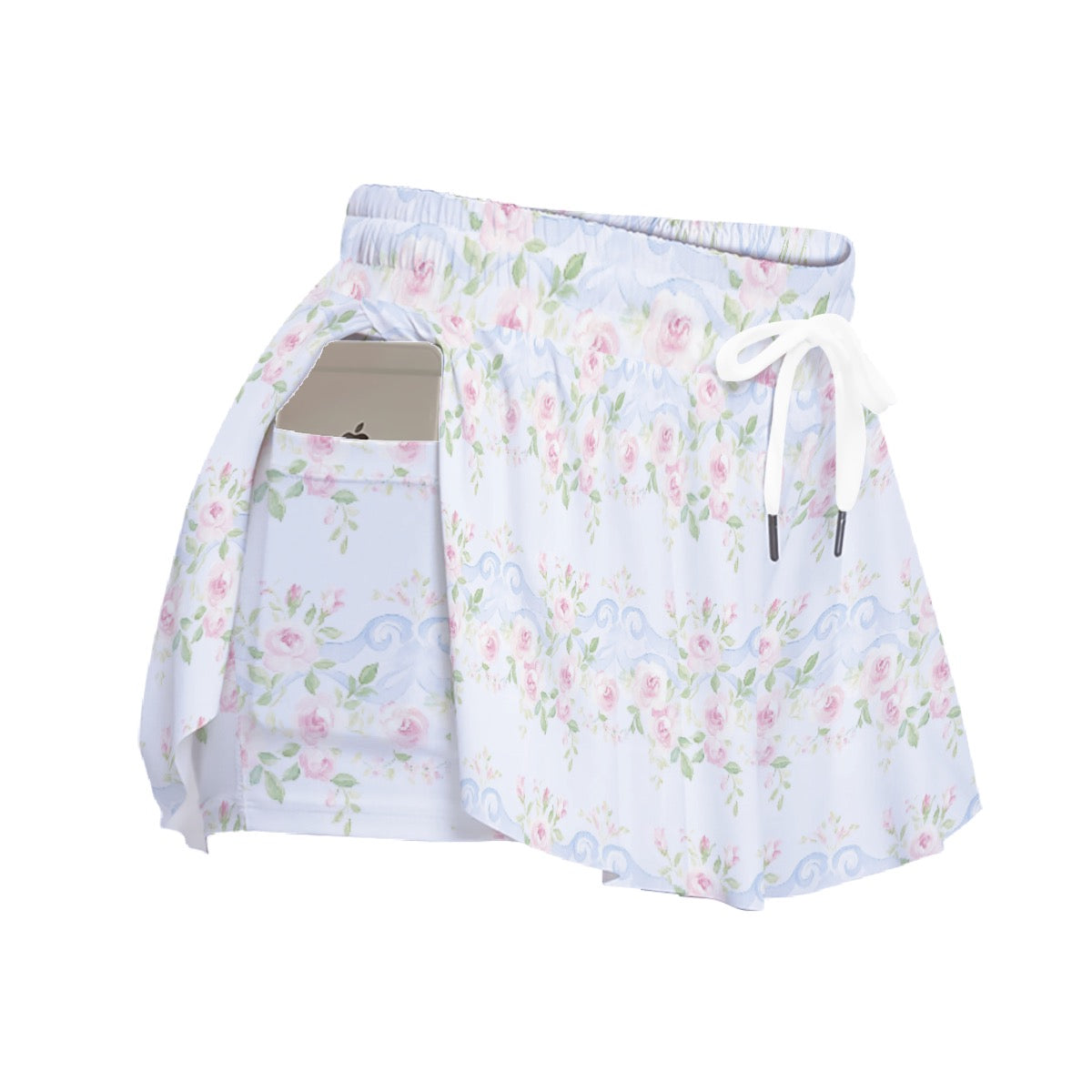 Grandmillenial Roses Women's Sport Skorts With Pocket