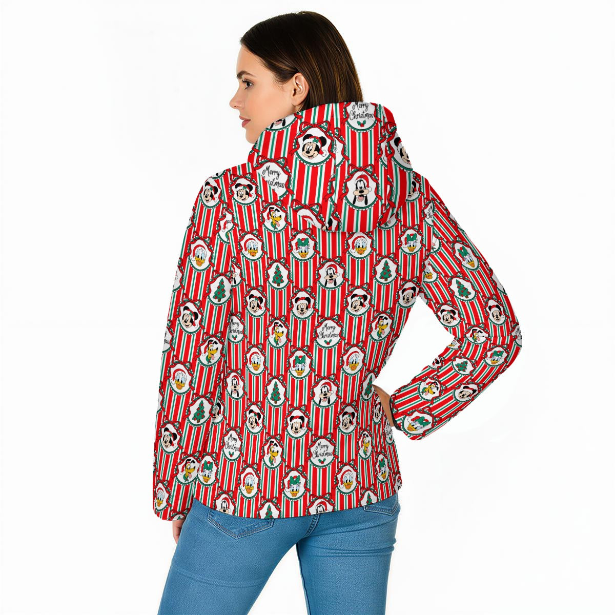 Classic Christmas Frames Unisex Warm Hooded Jacket
