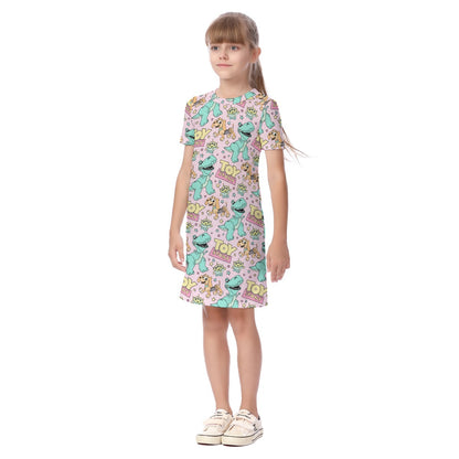 Pink Toys Kid's Short Sleeve Dress