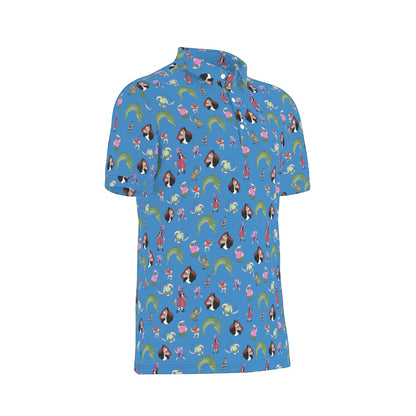 Hook & Croc Men's Stretch Collar Polo Shirt
