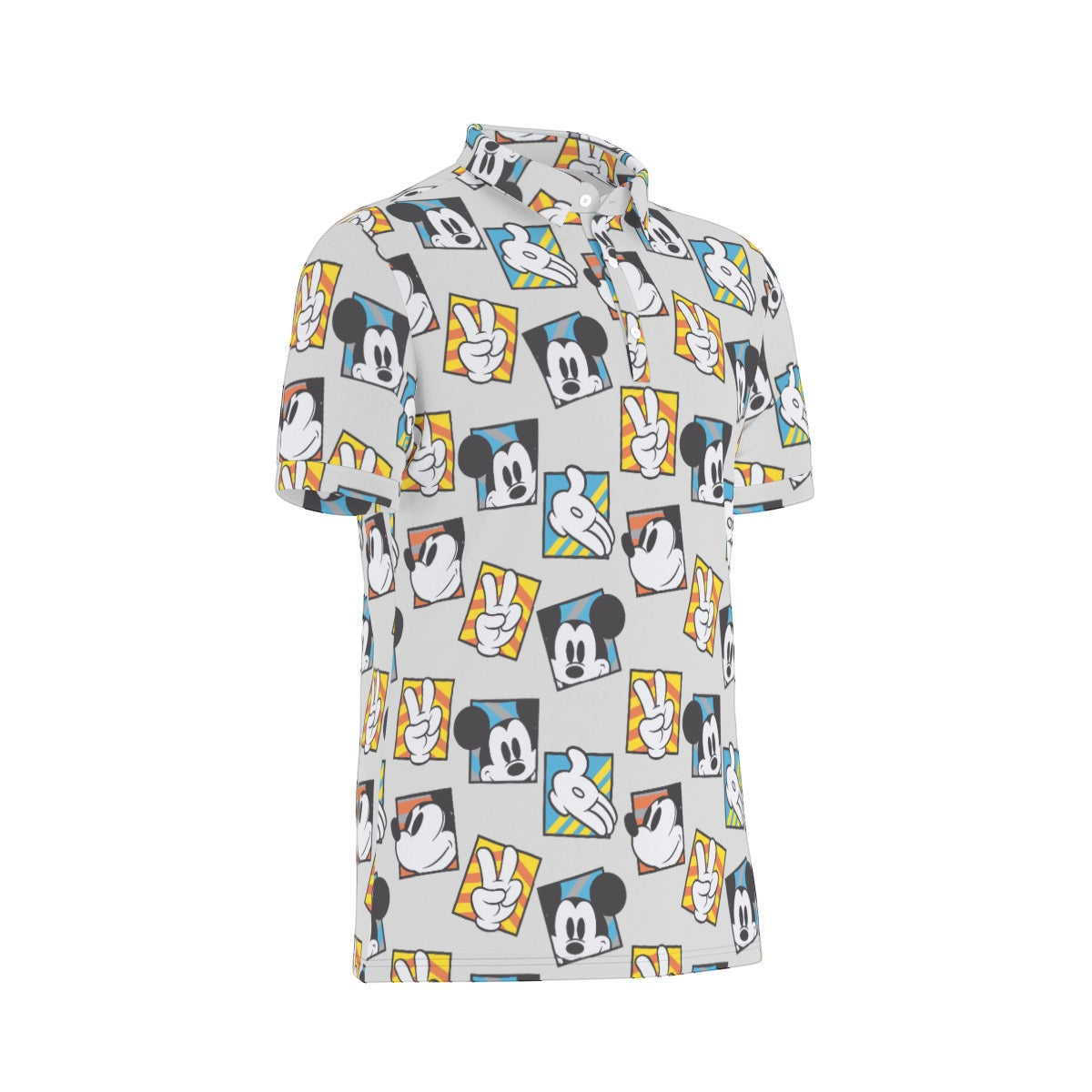 MM Squares Men's Stretch Collar Polo Shirt
