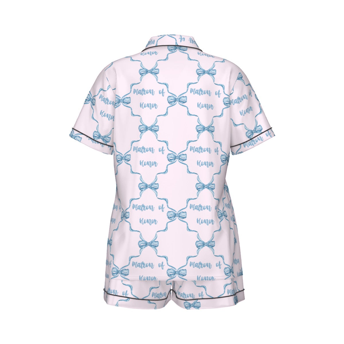 Matron of Honor Women's Pajama Set With Short Sleeve