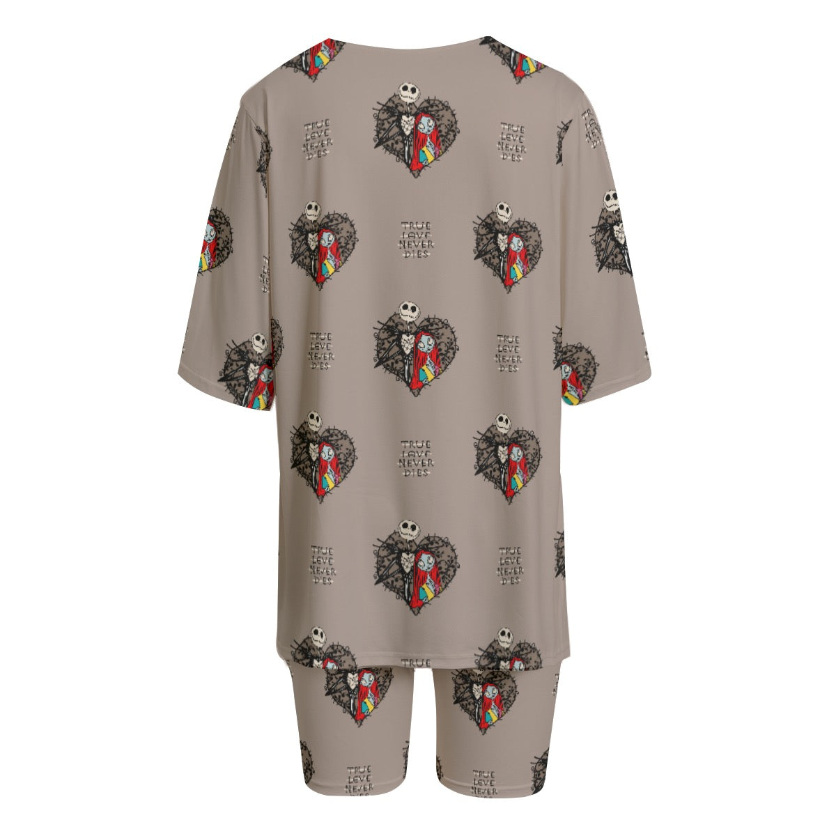 NBC True Love Never Dies [solid] Women's T-shirt Set With Short Sleeve