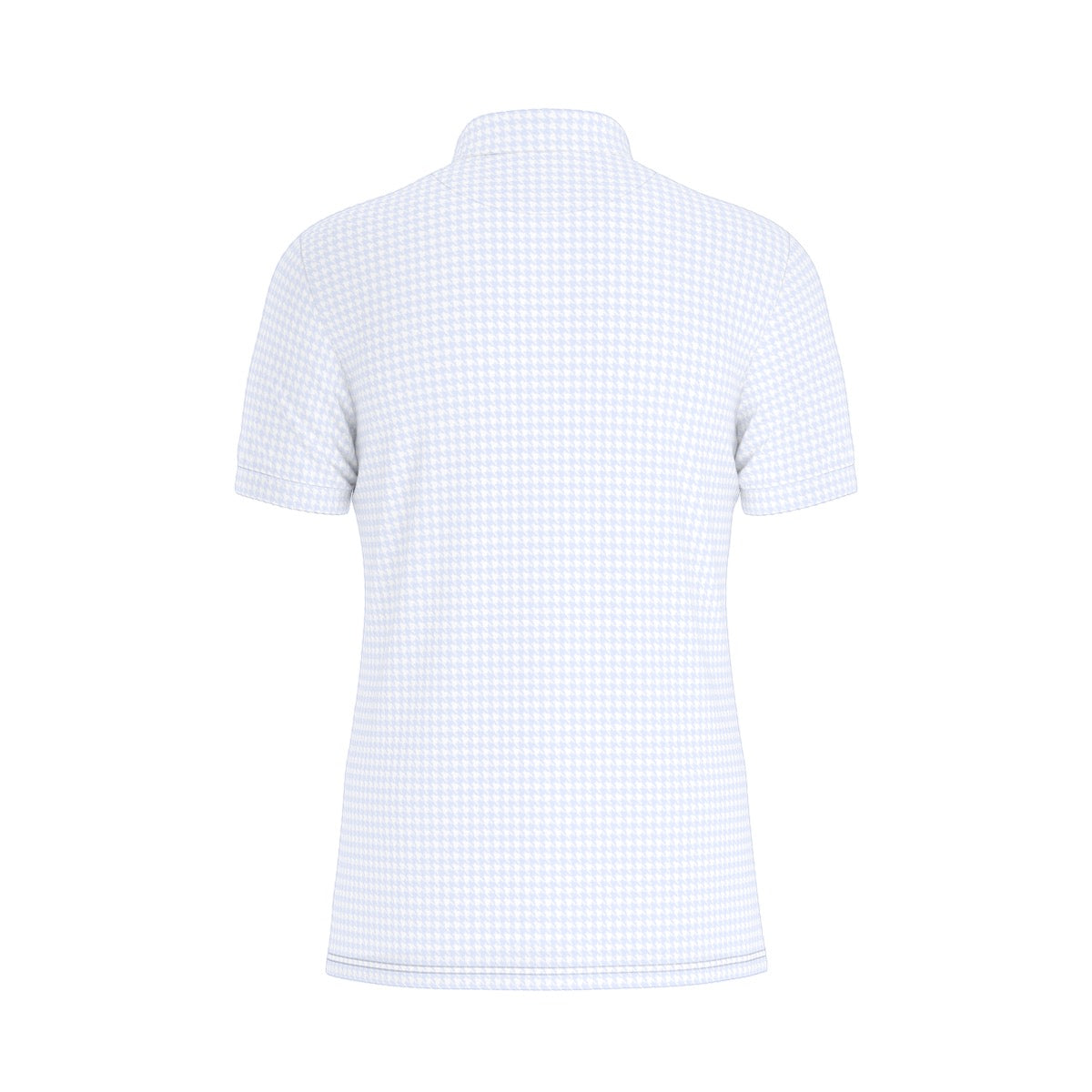 Blue Herringbone Tigers Men's Stretch Collar Polo Shirt