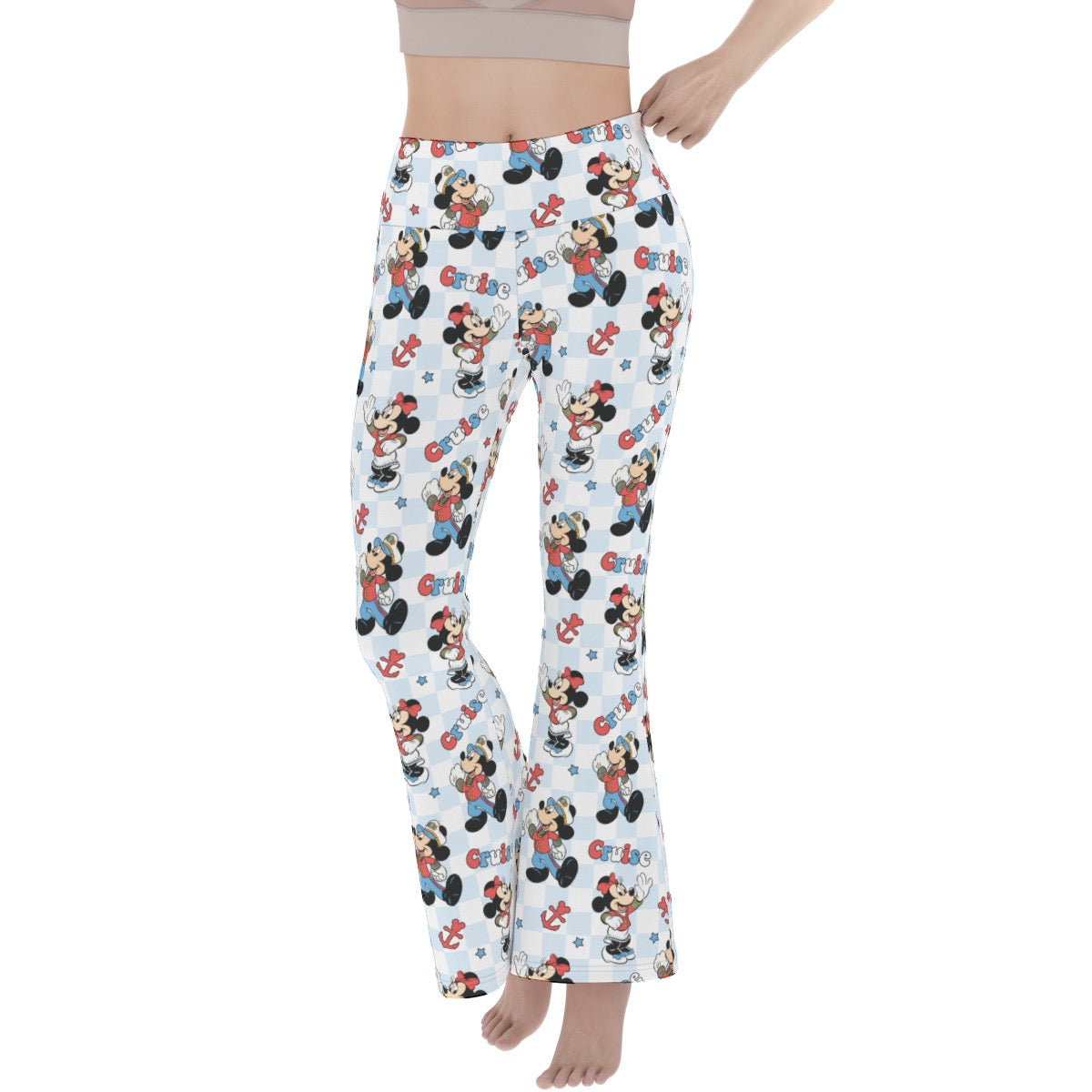 Checkered Cruising MM Women's Flare Yoga Pants