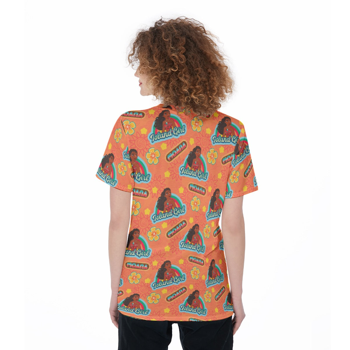 Orange Island Girl Women's O-Neck T-Shirt|180 GSM Jersey