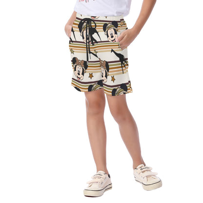 Striped Safari MM Kid's Beach Shorts