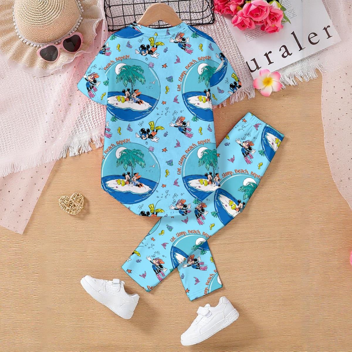 Beachy MM Kids' Casual Top and Pants Set