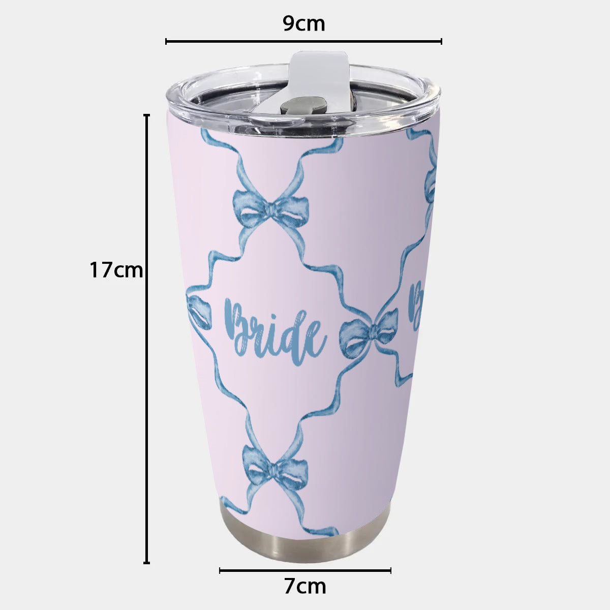 Bow Trellis Bride [pink] Tumbler 20oz