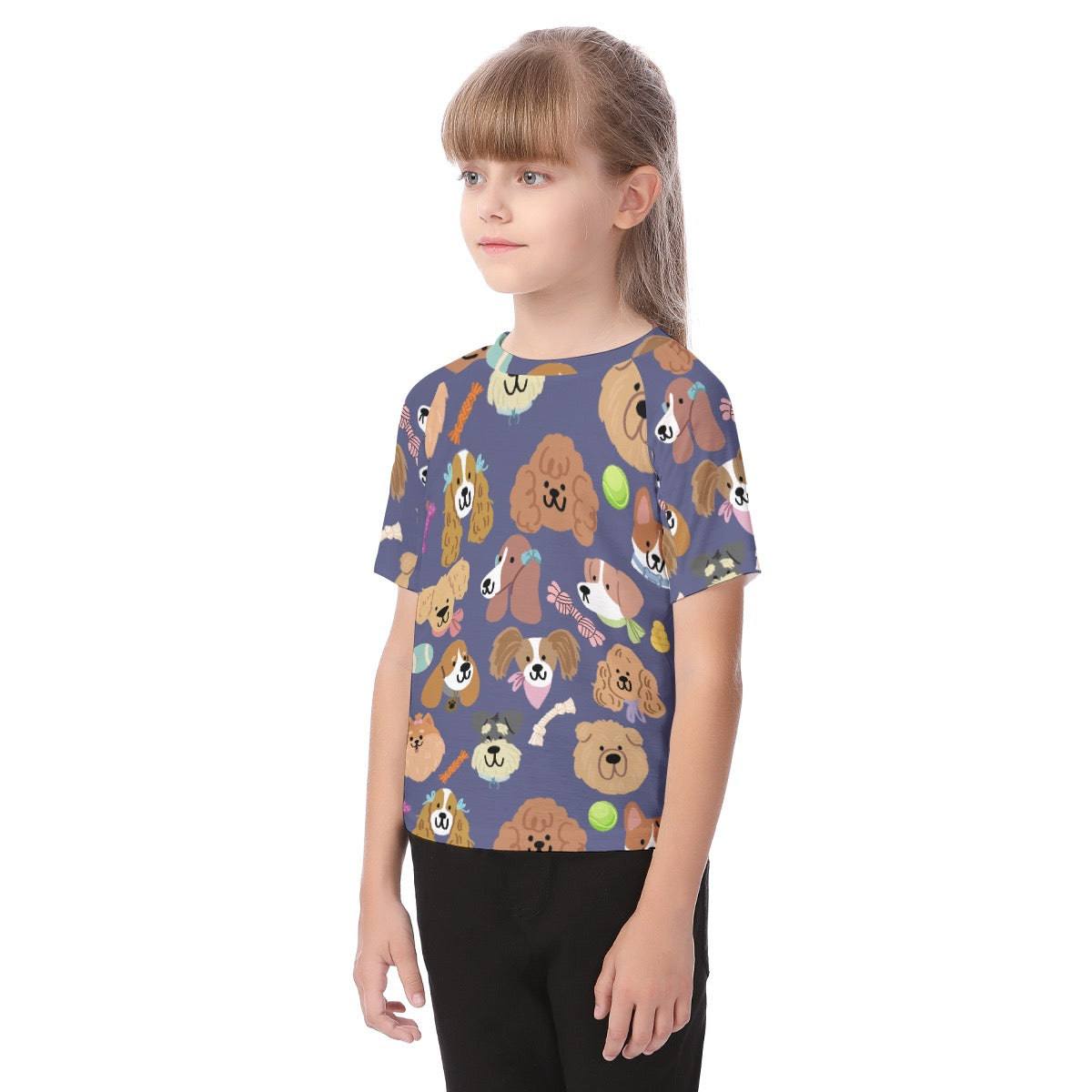 Playful Pups Kid's Raglan Sleeve T-shirt
