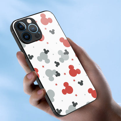 Red & Gray iPhone 13 Series Mobile Phone Case | Glass