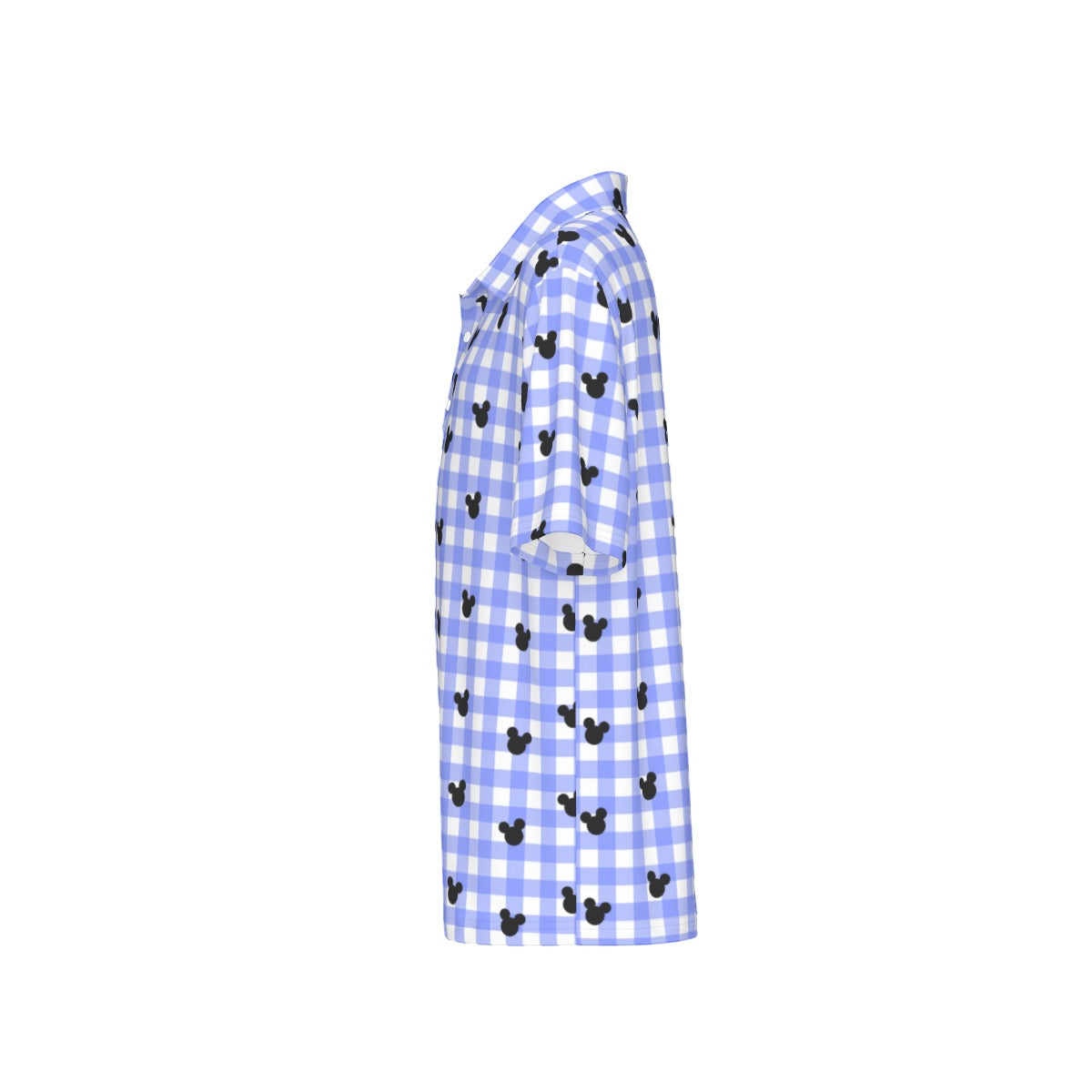 Bright Blue Gingham Boys Polo Collar Jersey |210GSM