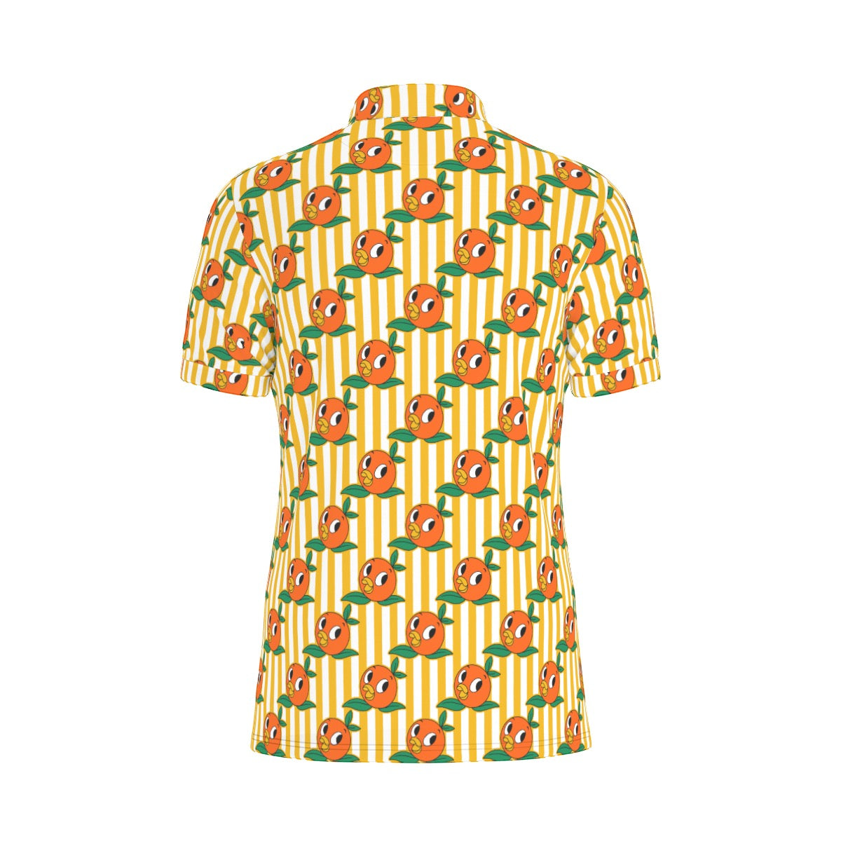 Striped Birdie Men's Stretch Collar Polo Shirt