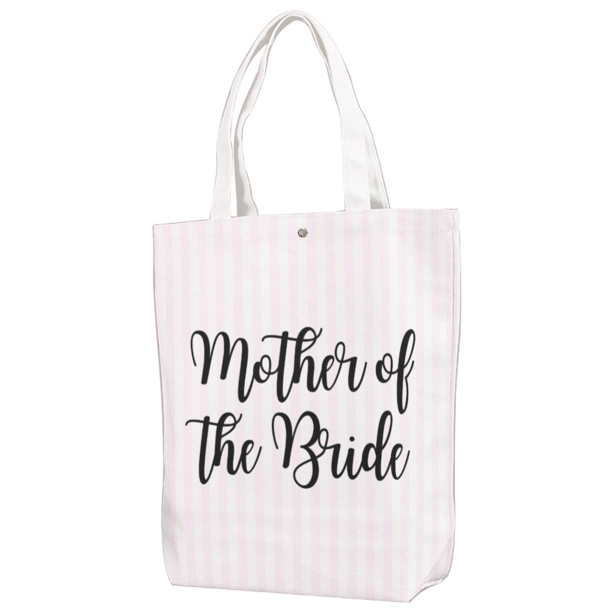 Mother of the Bride Striped Canvas Bag With Shoulder Strap