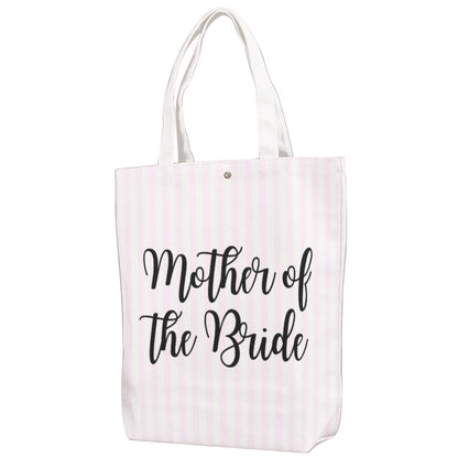 Mother of the Bride Striped Canvas Bag With Shoulder Strap