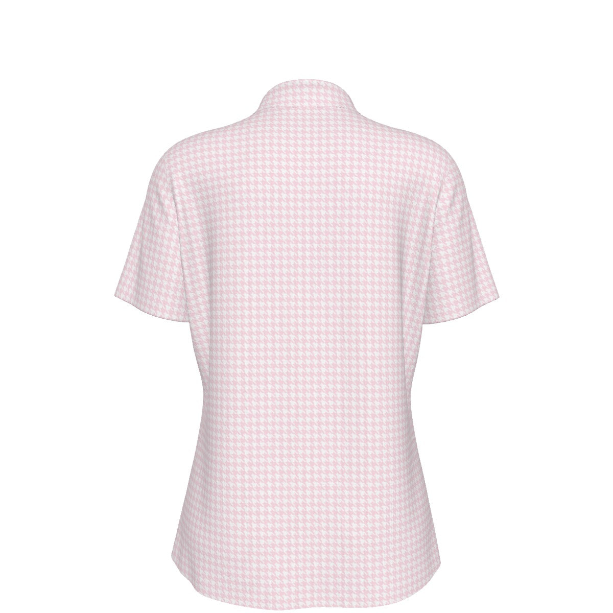 Pink Herringbone Bama Women's Sports Polo Shirt