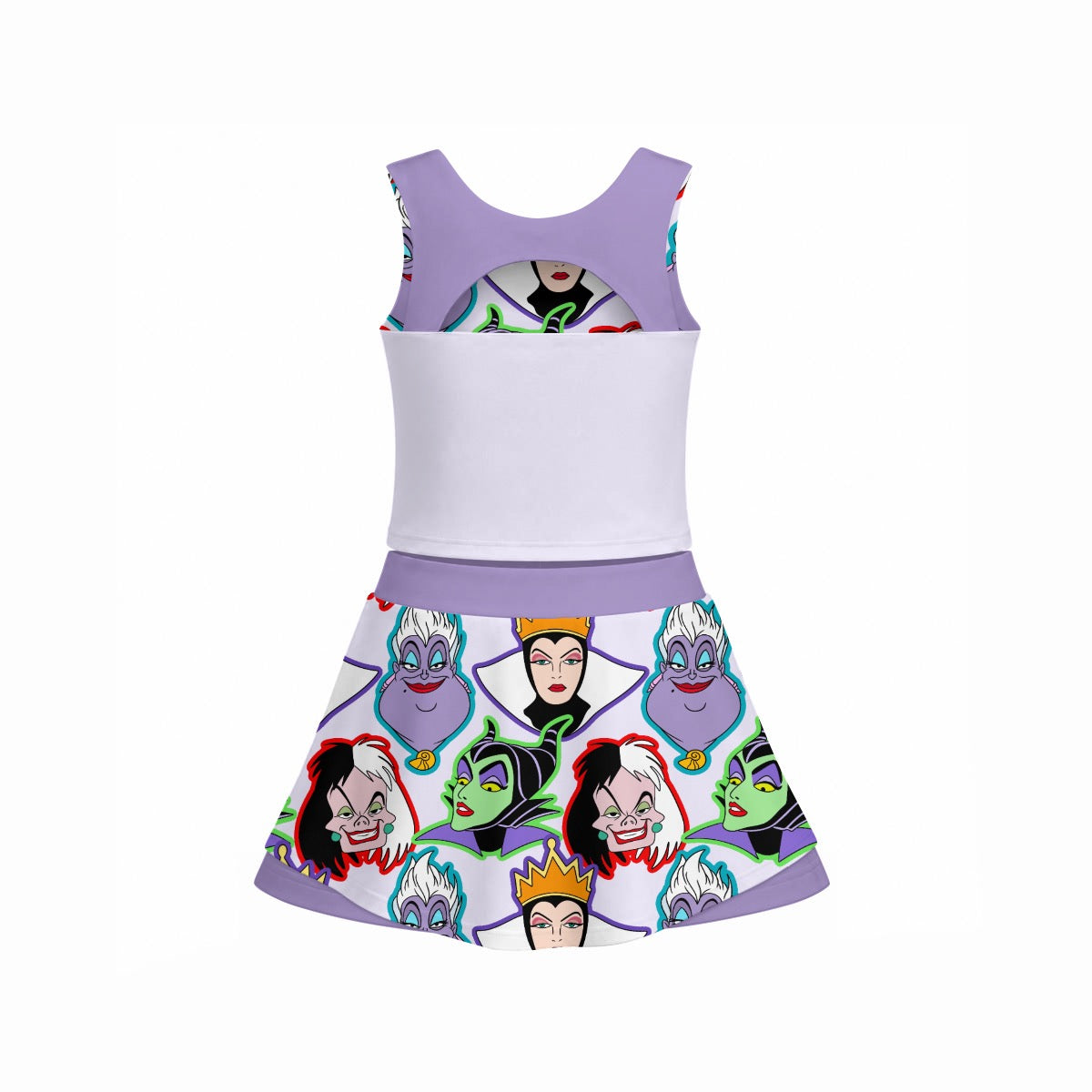 Evil Villains Girl’s Sports Tank & Skort Set