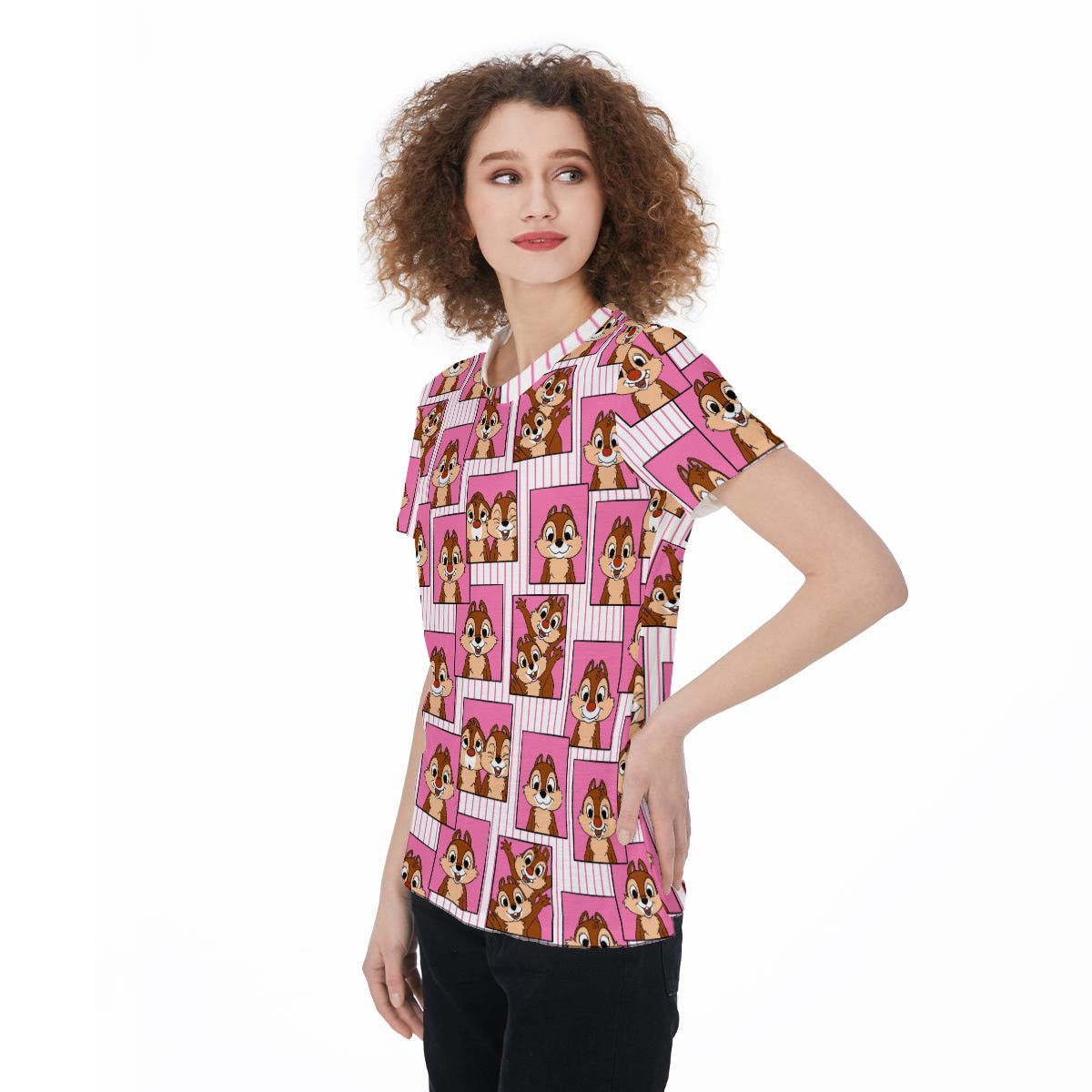 Chipmunks [pink stripe] Women‘s t-Shirt