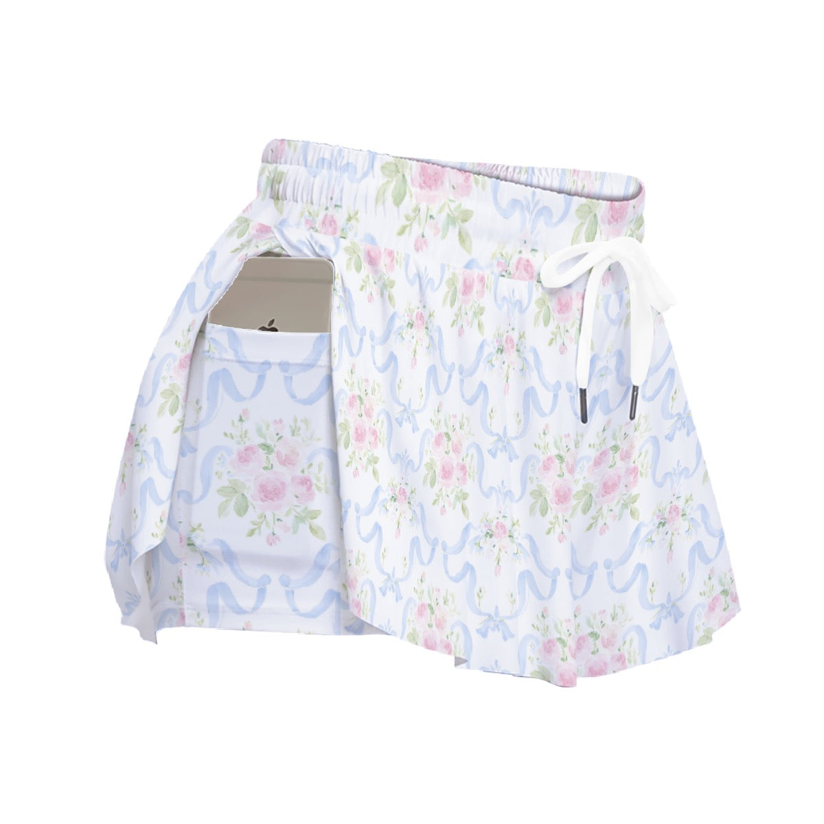 Grandmillenial Ribbon Women's Sport Skorts With Pocket
