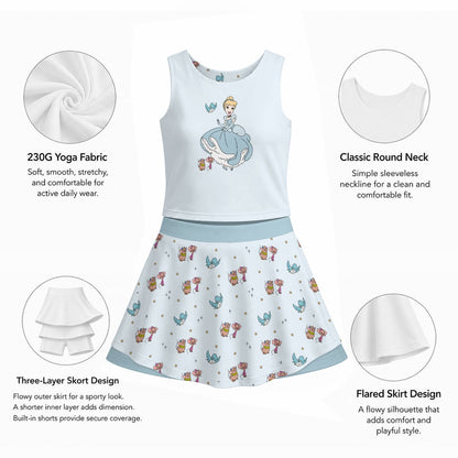 Cindy & Friends Women's Sports Tank & Skort Set