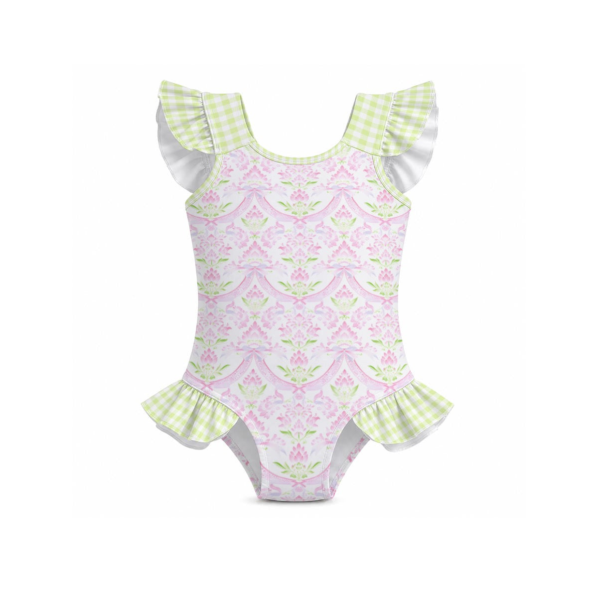 Coco Girls' Ruffle Sleeve Swimsuit with Bow