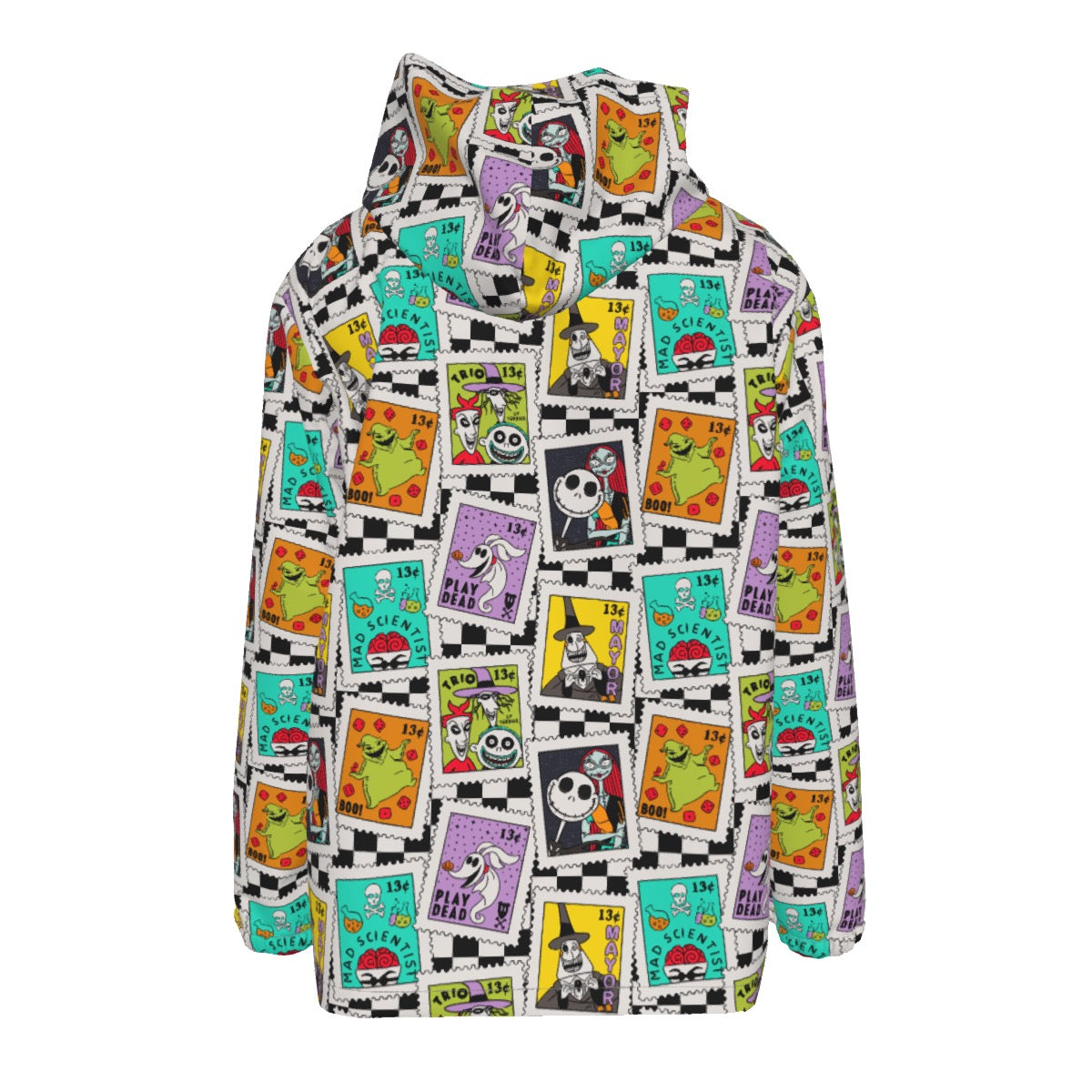 NBC Checkered Stamps Men's Hooded Zipper Jacket