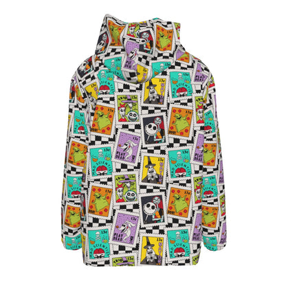 NBC Checkered Stamps Men's Hooded Zipper Jacket