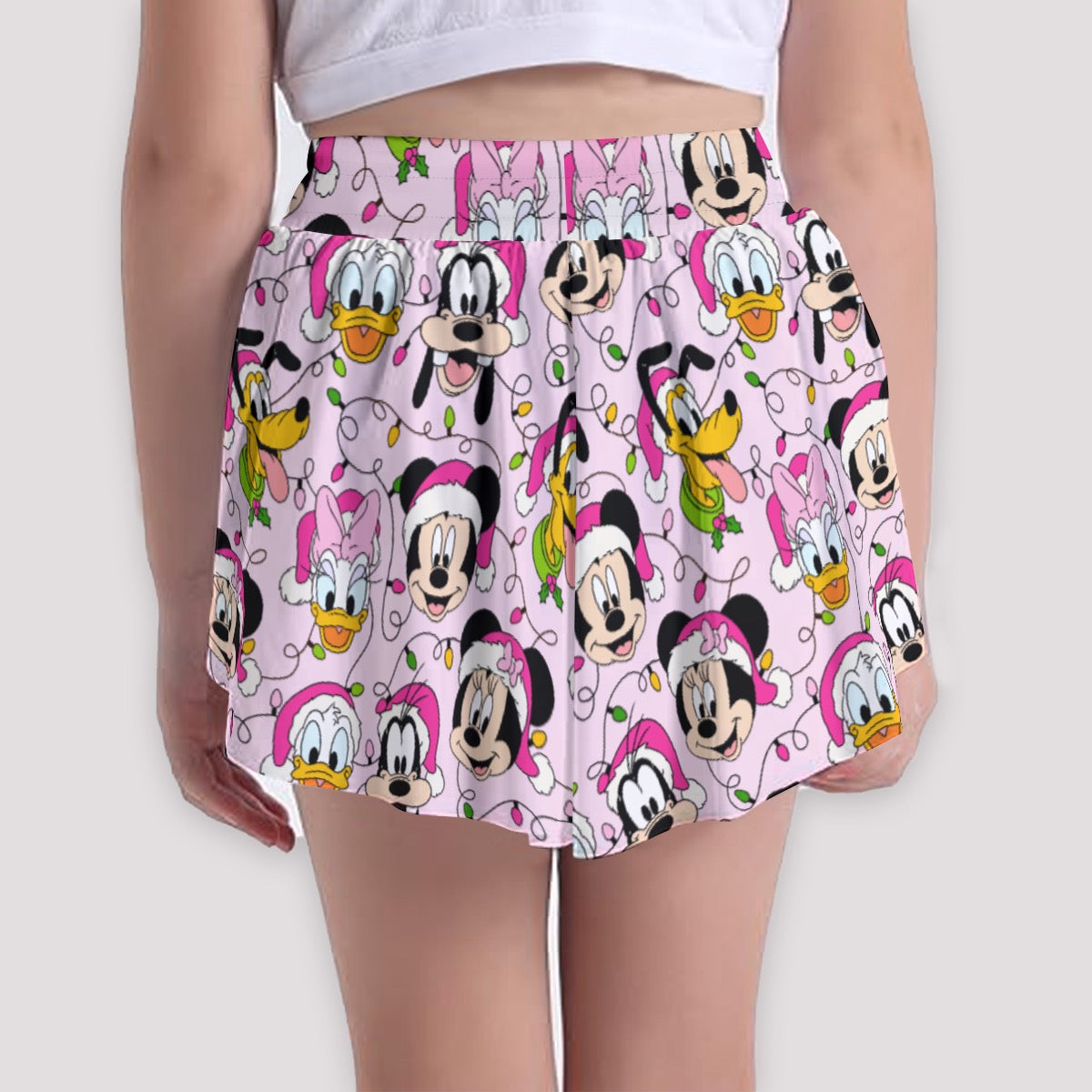 Festive Friends with Lights [pink] Girls' Sports Culottes