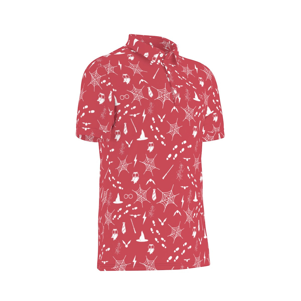 Red Wizard Men's Stretch Collar Polo Shirt