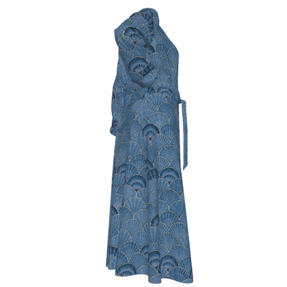 Shells Women's Lace-up Chiffon Robe