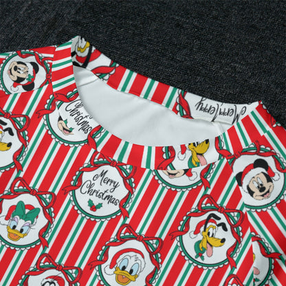 Classic Christmas Frames Women's Raglan Sleeve Pajama Set
