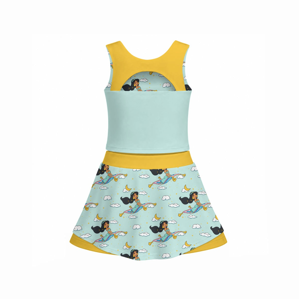 A Whole New World Girl's Sports Tank & Skort Set