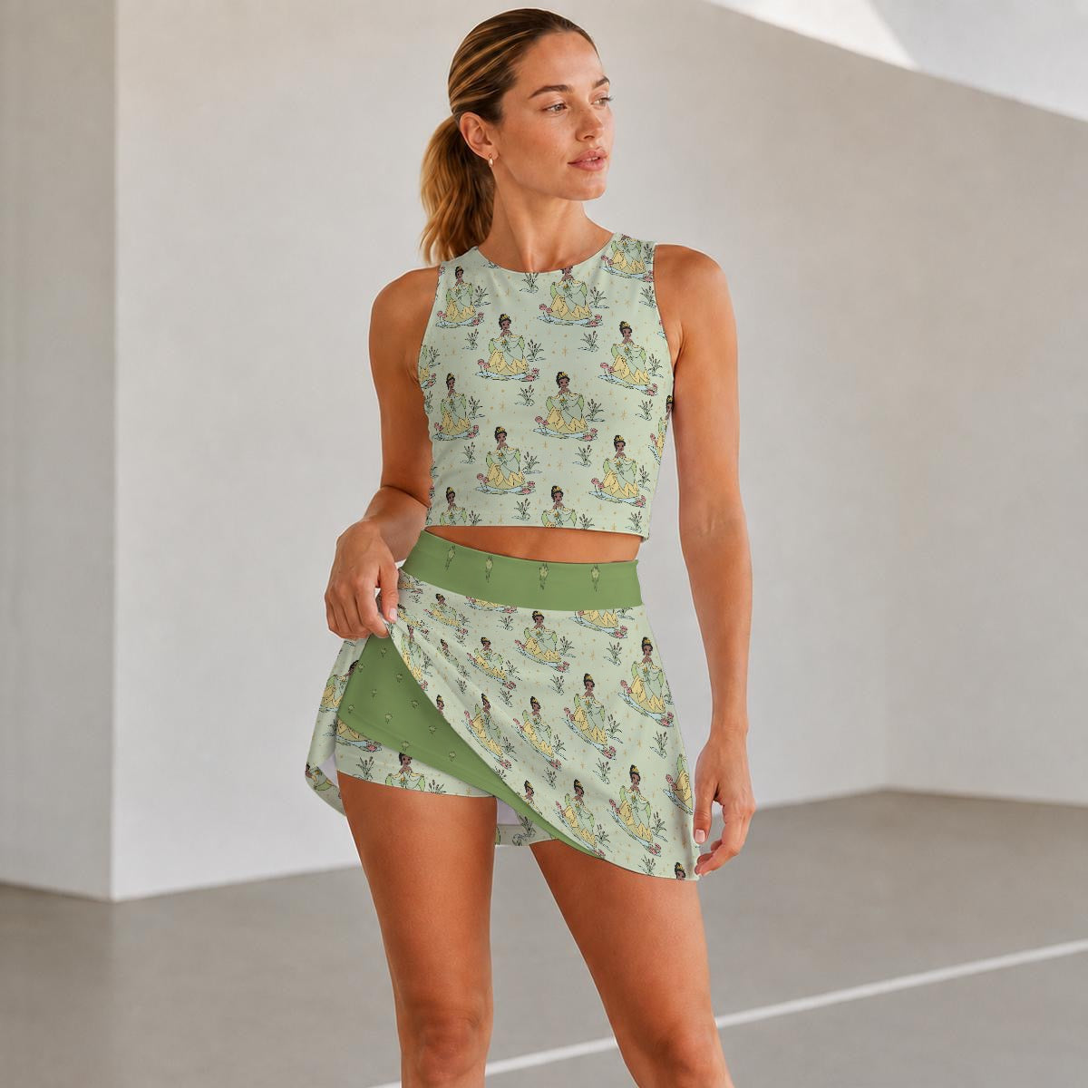 Tia Women's Sports Tank & Skort Set