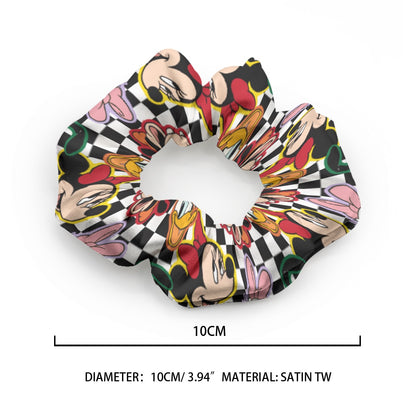 Checkered Friends Summer Scrunchie